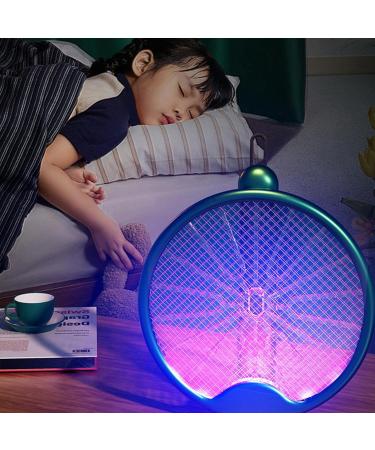 Fly Swatter Electric | USB Rechargeable Electric Mosquitoes Swatter | Foldable Fly Swatter Racket 3000 Volts Fly for Buggs Fly Killers for Travel Outdoor Camping (Green) - Buy Online on GoSupps.com