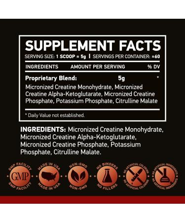 NAR LABS Creatine Matrix 300 Grams | Natural | Non-GMO | Gluten Free | 60 Servings - Buy Online on GoSupps.com