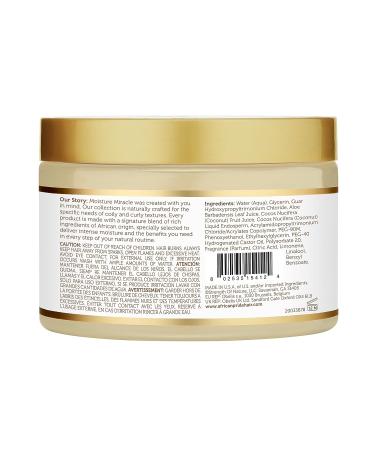 African Pride Moisture Miracle Aloe & Coconut Water Pre-Shampoo 12 oz - Minimizes Hair Breakage, Detangles & Conditions - Natural Coils & Curls - Pack of 1 - Buy Online on GoSupps.com