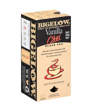 Bigelow Vanilla Chai Tea Bags 28-Count Box (Pack of 1) Black Tea Bags with Spices and Vanilla Flavor Rich in Antioxidants - Buy Online on GoSupps.com