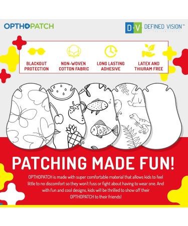 OPTHOPATCH Color Your OWN Eye Patches | 70 Pack Extra Sensitive Adhesive for Kids + 2 Reward Charts - International Shipping Available - Buy Online on GoSupps.com