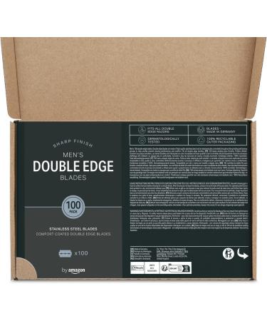 Amazon Men's Double Edge Blades 100ct - Premium Quality Razors for a Smooth Shave - Buy Online on GoSupps.com