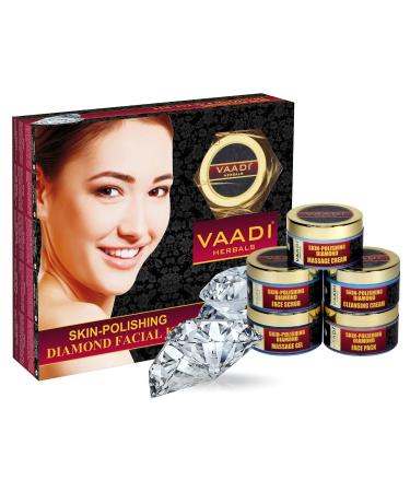 Vaadi Herbals Skin Polishing Diamond Facial Kit - 270g | Brightening Face Care for Radiant Skin - International Shipping Available - Buy Online on GoSupps.com