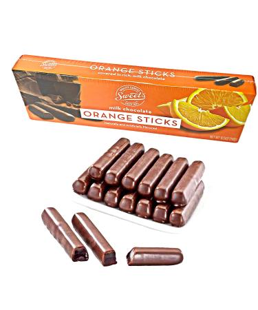 Sweet's Milk Chocolate Orange Sticks 10.5oz - Pack of 4 Boxes - Buy Online on GoSupps.com