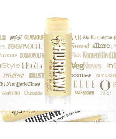 Hurraw! Vanilla Pod Lip Balm - Organic Certified Vegan Cruelty Free and Gluten Free. Non-GMO. 100% Natural Ingredients. No Bees Soy or Palm (3) - Buy Online on GoSupps.com
