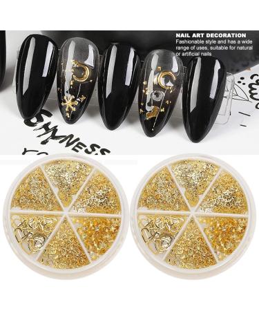 Nail Art Decoration Metal Metal Nail Decoration Shiny Nail Art Tools Nail Salons Manicure Tool Nail Decoration(Style 2) - Buy Online on GoSupps.com