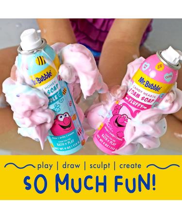 Mr. Bubble Limited Edition Foam Soap Creativity Bath Soap Cleans & Moisturizes Bee My Honey (Blueberry Honey Scent) 4 oz Pack of 4 - Buy Online on GoSupps.com