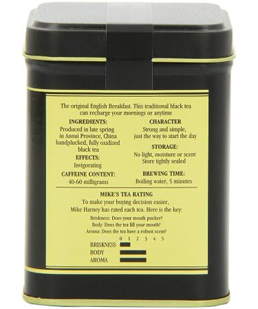Harney & Sons English Breakfast Black Tea - 4 oz (112 g) | Premium Loose Leaf - Buy Online on GoSupps.com