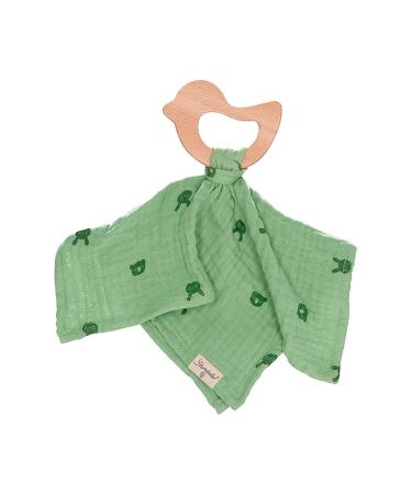 Buy Sterntaler Baby Unisex Cuddling Cloth with Bite Ring Kinni and Kalla - Organic Cuddly Cloth in Medium Green - Perfect for Baby Girls - 1 Pack - Buy Online on GoSupps.com