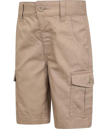 Mountain Warehouse Kids Cargo Shorts - 100% Cotton Beige (13 Years) | Summer Pants - Buy Online on GoSupps.com