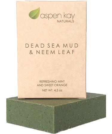 Dead Sea Mud and Neem Soap Bar for Face & Body - Natural and Organic Ingredients   For All Skin Types   Made in the USA 4.5 4oz 1 Pack - Buy Online on GoSupps.com