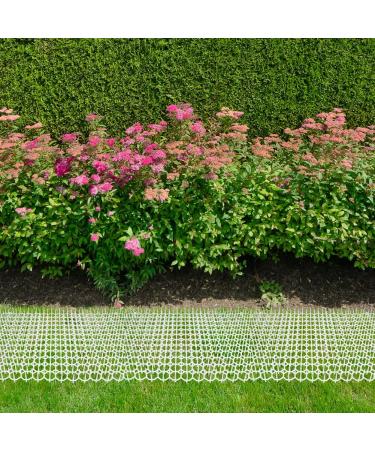 Ley's Cat Repellent Outdoor Scat Mat - 12 Pack 16 x 12 Inch Spiked Cat Deterrent for Garden & Yard | Animal Barrier Fence - White - Buy Online on GoSupps.com