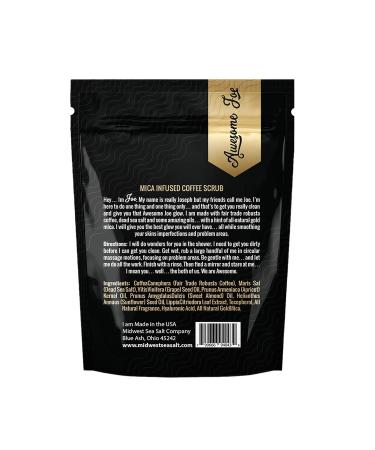All Natural Mica Infused Coffee Scrub - 8oz | Exfoliating Body Scrub for Glowing Skin | International Shipping Available - Buy Online on GoSupps.com