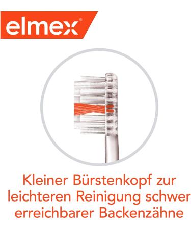 Elmex Toothbrush Caries Protection InterX Medium - 3 Pack | X-Bristles for Thorough Cleaning & Short Head for Molars - Buy Online on GoSupps.com