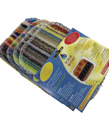 Scrub-Wow Scrubbys Extreme Value 4 Pack - All Stripes Designs (Free Scrubby) - Environmentally Friendly & Dishwasher Safe - Made in Europe - Buy Online on GoSupps.com