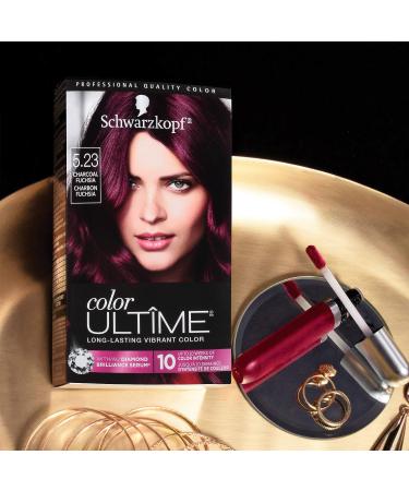 Schwarzkopf Color Ultime 5.23 Charcoal Fuchsia Hair Color Cream | Vibrant and Long-Lasting Dye - Buy Online on GoSupps.com