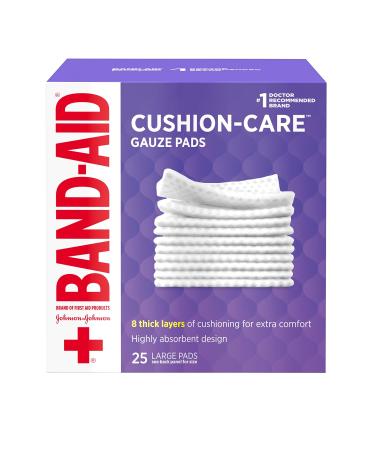 American Red Cross Johnson & Johnson Band-Aid First Aid Gauze Pads 25 Count