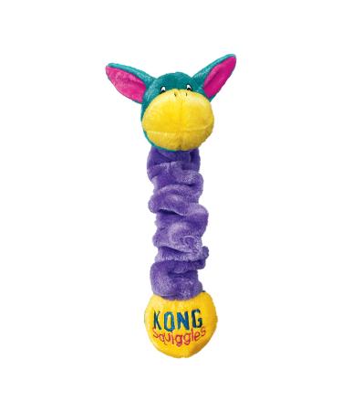 KONG - Squiggles - Stretchy Plush Dog Toy with Squeaker (Assorted Characters) - For Medium Dogs Medium Standard Packaging