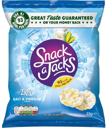 Snack A Jacks Salt & Vinegar Snacks - 24x23g - Buy Online on GoSupps.com