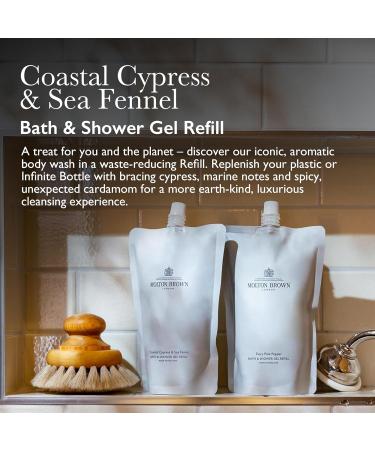Molton Brown Coastal Cypress & Sea Fennel Bath & Shower Gel Infinite Bottle Coastal Cypress & Sea Fennel Bath & Shower Gel Infinite Bottle 400ml - Buy Online on GoSupps.com