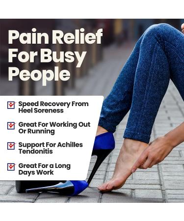 Armstrong Amerika Silicone Gel Heel Cups - Plantar Fasciitis Inserts for Pain Relief - Small/Medium, Pack of 6 - Buy Online on GoSupps.com