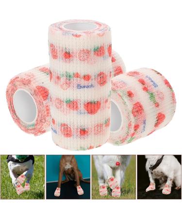 HANABASS Self Adhesive Bandages Wrap - 3 Rolls Non-Woven Breathable Vet Wrap for Dog Protection | International Shipping Available - Buy Online on GoSupps.com