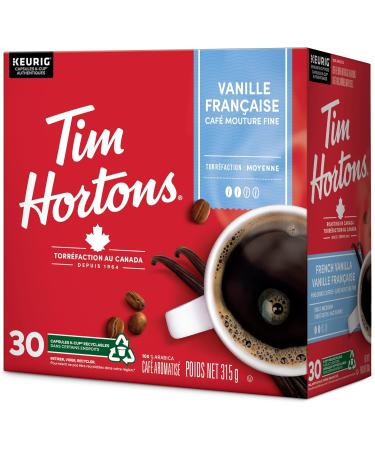 Tim Hortons French Vanilla Coffee Keurig K-Cup Pods Flavoured Medium Roast 30 Count (Imported from Canada) COFFEE French Vanilla 1 count (Pack of 30) - Buy Online on GoSupps.com