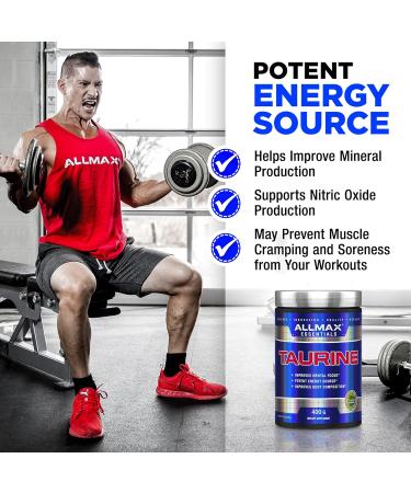 ALLMAX Glutamine 1000G & Nutrition 100% pharmaceutical grade maximum strength + absorption Taurine 400g - Buy Online on GoSupps.com