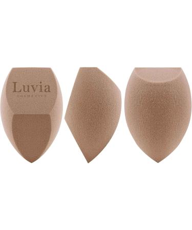Makeup Sponge Set in Diamond Shape - Luvia Cosmetics - Makeup Blender Elegance Coffee - Buy Online on GoSupps.com