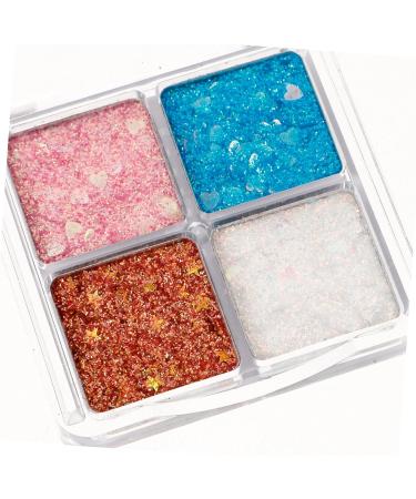 Mikinona 2pcs Glitter Eye Makeup Eye Glitter Eyeshadow Eye Shadow Makeup Glitter for Eyes Face Glitter - Buy Online on GoSupps.com