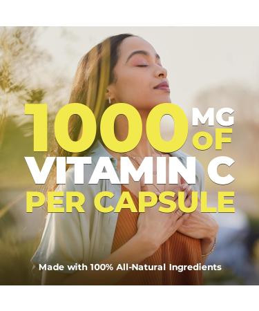 MAXIMUM POTENCY 1000mg Vitamin C Capsules Vital Immune Support Powerful Antioxidant Healthy Skin Bones and Teeth Helps Metabolize Nutrients Slow Release Vegan Gluten Free. 120 Easy to Swallow Capsules. 1 Pack 120 count (Pack of 1) - Buy Online on GoSupps.com