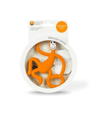 Matchstick Monkey Dancing Monkey Teether - Orange Teething Toy for Babies - Soothes Gums with Varied Textures - Dishwasher and Fridge Safe - Buy Online on GoSupps.com