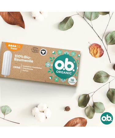 Whether Organic Super Tampons - 100% Organic Cotton Heavy Flow Protection (16 Pack) | Eco-Friendly & Natural - Buy Online on GoSupps.com