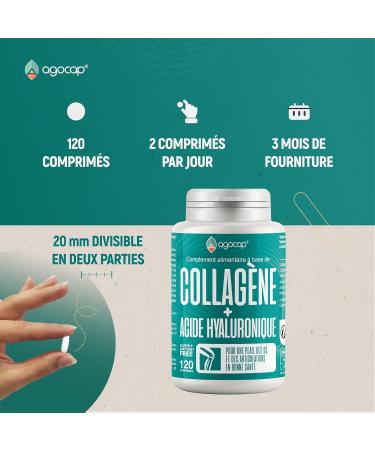 Collagen and Hyaluronic Acid - Collagen 120 tablets Strong Joints and Hydrated Skin. Collagen Hyaluronic Acid Coenzyme q10. 2 Month Cure Collagen for Joint and Nails - Buy Online on GoSupps.com