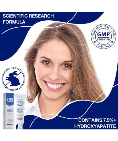 Hydroxyapatite Toothpaste for Sensitive Teeth - Enamel Repair & Whitening Fluoride-Free with Natural Mint Fresh Breath Cavity Protection (120g) - Buy Online on GoSupps.com