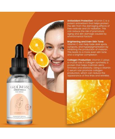 Face Serum Trio Set | Hyaluronic Acid Retinol & Vitamin C | Anti-Aging Hydrated Skin | 1 Fl Oz - Smooth & Brighten | Women's Anti-Wrinkle Remover - Buy Online on GoSupps.com