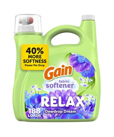Gain Liquid Fabric Softener (Fabric Conditioner) Relax 127 fl oz 188 Loads