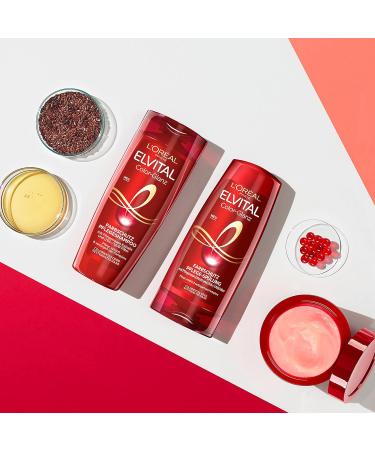 L'Or al Paris Elvital XXL Color Protection Shampoo | Peony Extract & UV Filter | 1000ml - For Colored & Tinted Hair Care - Buy Online on GoSupps.com