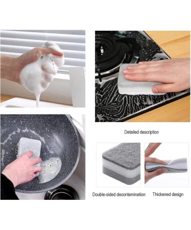 Dishwashing Sponge 3 5pcs/Set Cleaning Scrubber Oil Remover for Home Kitchen Dishes Bowls Pots Multifunction - Buy Online on GoSupps.com