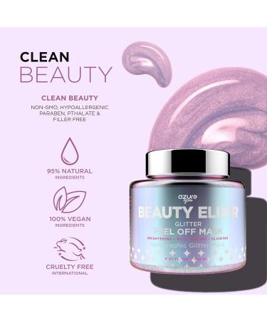 AZURE Beauty Elixir Holographic Peel Off Face Mask | Moisturizing & Anti-Aging | Reduces Wrinkles Acne Scars & Blackheads | 150mL / 5.07 fl.oz - International Shipping Available - Buy Online on GoSupps.com