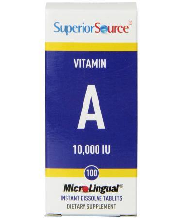 Superior Source Vitamin A 10,000 IU, 100 Count