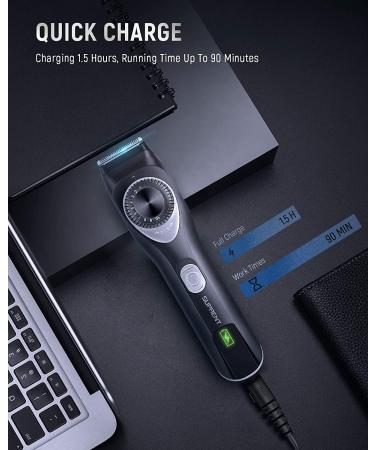 SUPRENT Adjustable Beard Trimmer for Men - Cordless Electric Precision Dial 19 Length Settings Mustache Trimmer - USB Rechargeable - Buy Online on GoSupps.com