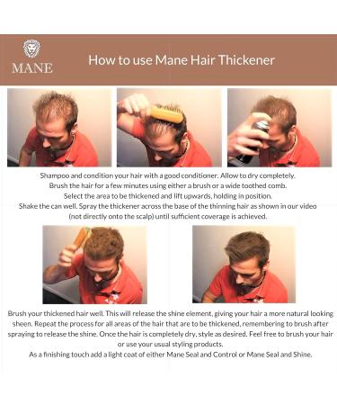 Mane Hair Thickening Spray Duo Pack 6.76 fl oz (Jet Black) - Buy Online on GoSupps.com