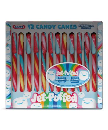 Jet-puffed Candy cane marshmallow flavour 12 count 144g