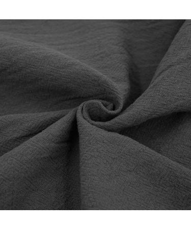 AIEOE Men's Summer Linen Look Yoga Pants - Breathable Loose Fit Casual Trousers XL Gray - International Shipping - Buy Online on GoSupps.com