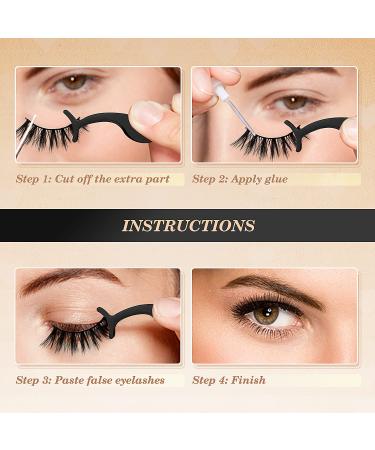 ONAFI False Mink Lashes Pack - 12 Pairs, 3 Styles - Natural, Fluffy, Long Wispy Eyelashes - Buy Online on GoSupps.com