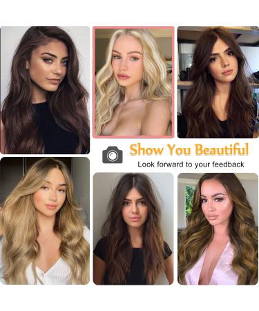 Hair Clip-In Extensions - Long Double Weft Synthetic Blonde Braid 50cm | Cheap Full Head 4-Pcs Wig with Highlights for Women - Buy Online on GoSupps.com