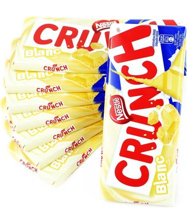 Nestle CRUNCH Pack of 8 white chocolate and crinkled rice sachets 100 g - Buy Online on GoSupps.com