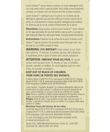 Lustro Italiano Stone Cleaner 32 oz Pump Spray | Premium Stone Care for International Shipping - Buy Online on GoSupps.com