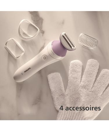 Philips Lady Shaver Series 6000 - Wireless Wet & Dry Razor with 4 Accessories | BRL136/00 - Buy Online on GoSupps.com